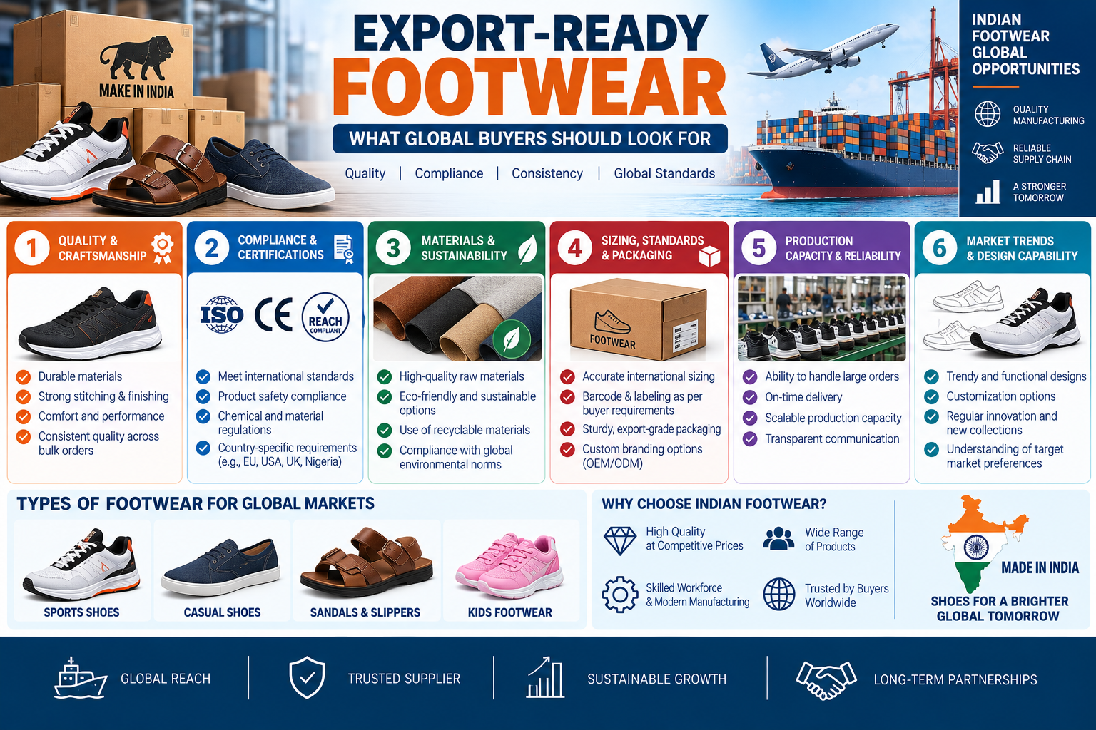 Export-Ready Footwear: What Global Buyers Should Look For