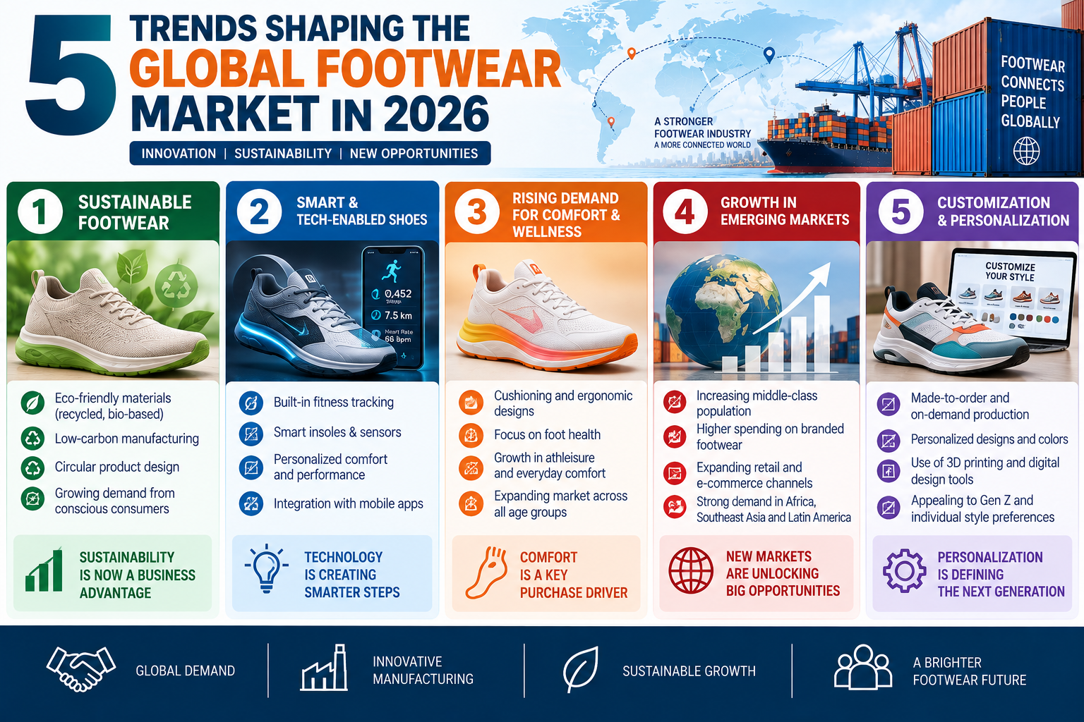 5 Trends Shaping the Global Footwear Market in 2026