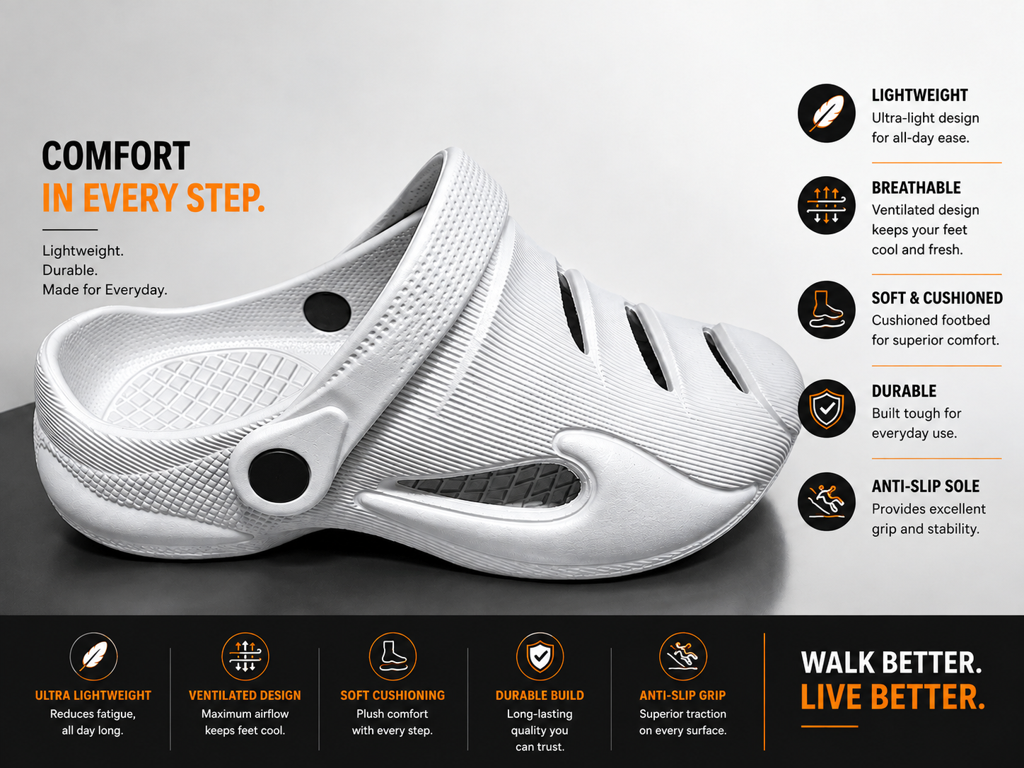 Comfort In Every Step Croc